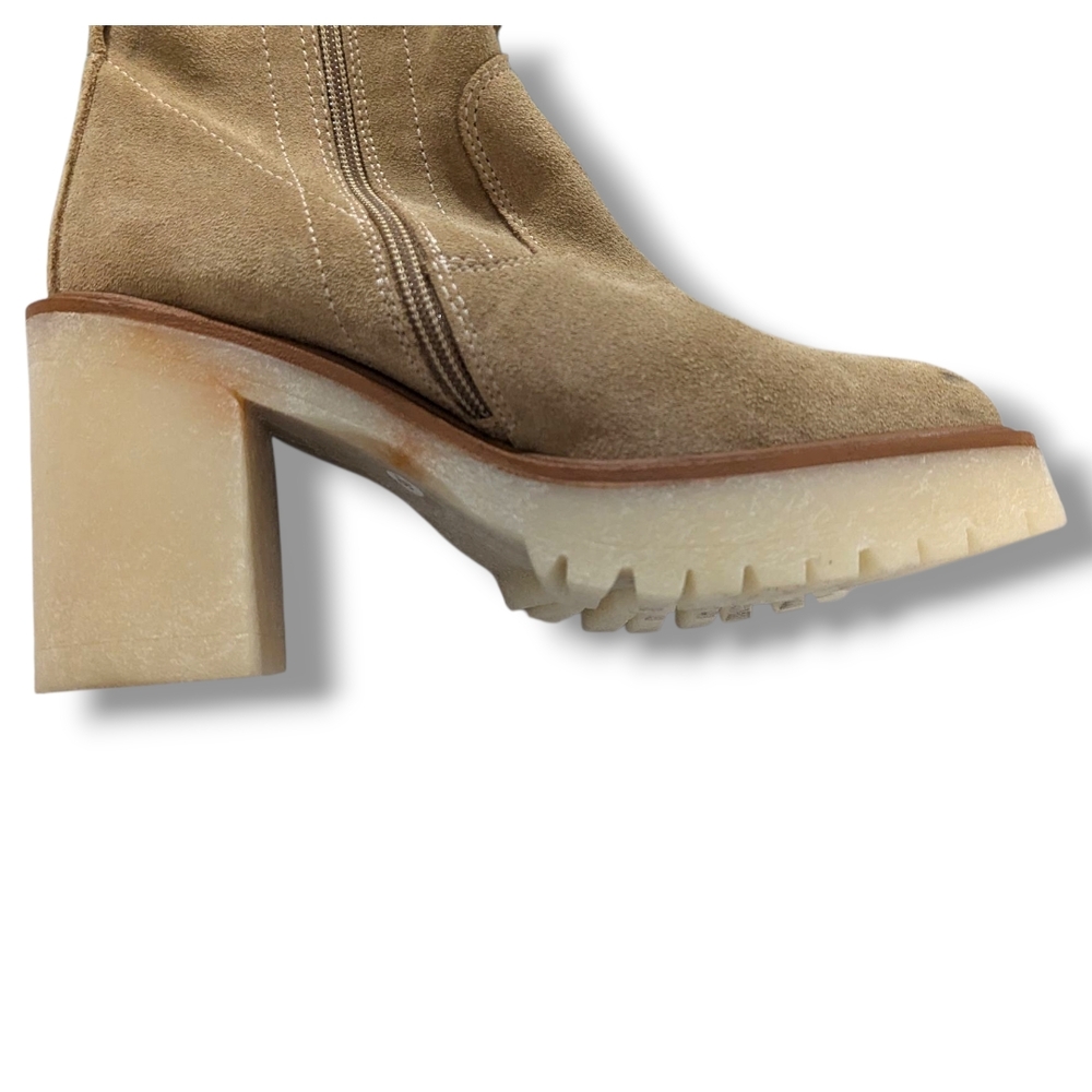Free People Beige Jasper Heeled Boots - Picture 7 of 16
